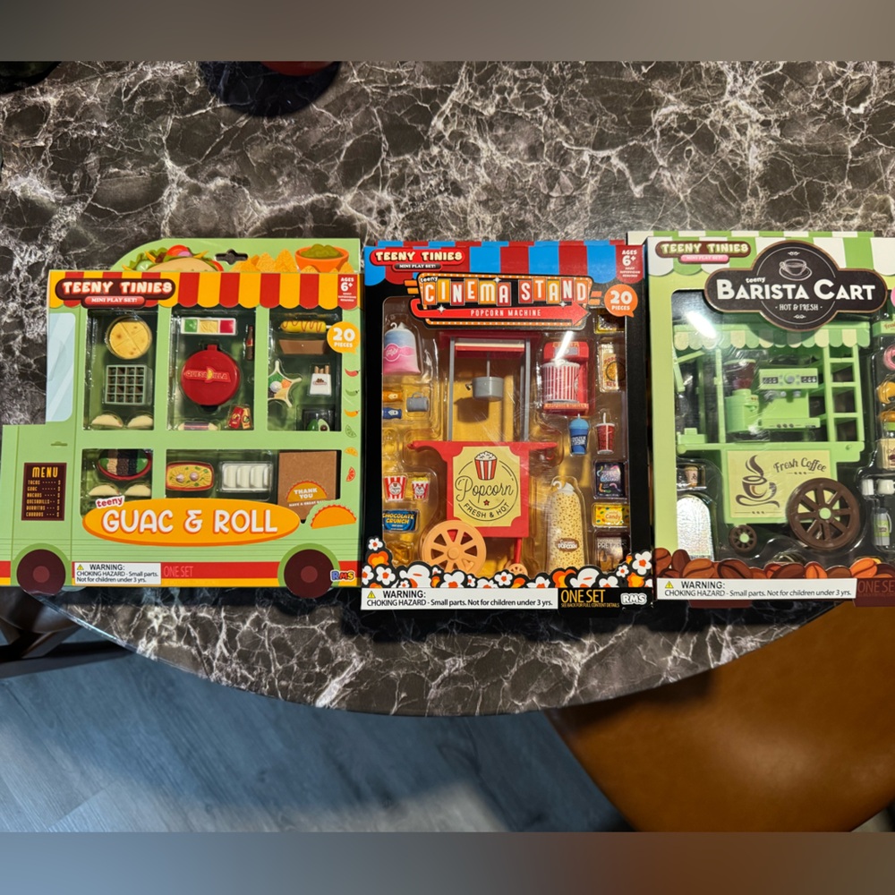 Lot of 3 Teeny Tinies Mini Play Set
